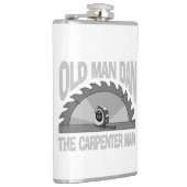 Flasques Carpenter Woodworking Old Man Dan Lumber Builder (Droite)