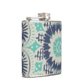 Flasques Carreau bleu Batik III (Droite)