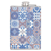 Flasques carreau marocain bleu,marron (Dos)