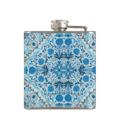 Flasques Carreaux à fleurs bleus (Dos)