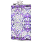 Flasques Carreaux violets - mosaïque, style grec, (Gauche)
