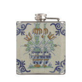 Flasques Carrelage Delft Antique Pot de Fleur Céramique (Dos)