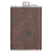 Flasques Carrés métalliques rouillés (Dos)