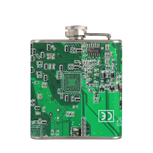 Flasques Carte circuit imprimé circuit vert PCB (Dos)