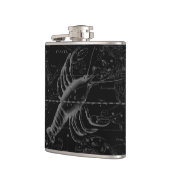 Flasques Carte de la constellation du cancer Black Hevelius (Gauche)