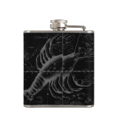 Flasques Carte de la constellation du cancer Black Hevelius (Dos)