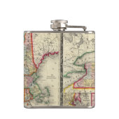 Flasques Carte du comté des états de New York (Dos)