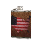 Flasques Carte du drapeau américain (Gauche)