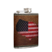 Flasques Carte du drapeau américain (Droite)