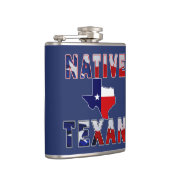 Flasques Carte du drapeau texan natif (Droite)