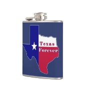 Flasques Carte du drapeau Texas Forever (Gauche)