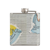 Flasques CARTE du MONDE, c1300. (Dos)