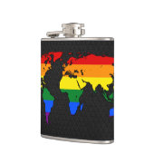 Flasques Carte du monde de la fierté LGBT (Gauche)