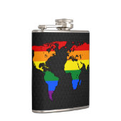 Flasques Carte du monde de la fierté LGBT (Droite)