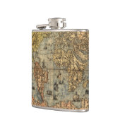 Flasques Carte du monde Forlani Antiquev 1565 Renaissance (Gauche)