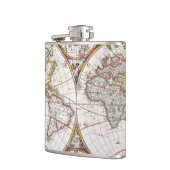 Flasques CARTE du MONDE, XVIIème siècle (Gauche)