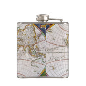 Flasques CARTE du MONDE, XVIIème siècle (Dos)