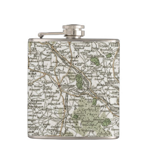 FLASQUES CARTE DU STAFFORDSHIRE, 1793
