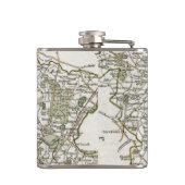 FLASQUES CARTE DU STAFFORDSHIRE, 1793 (Dos)