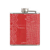 Flasques Carte graphique de San Francisco (Dos)