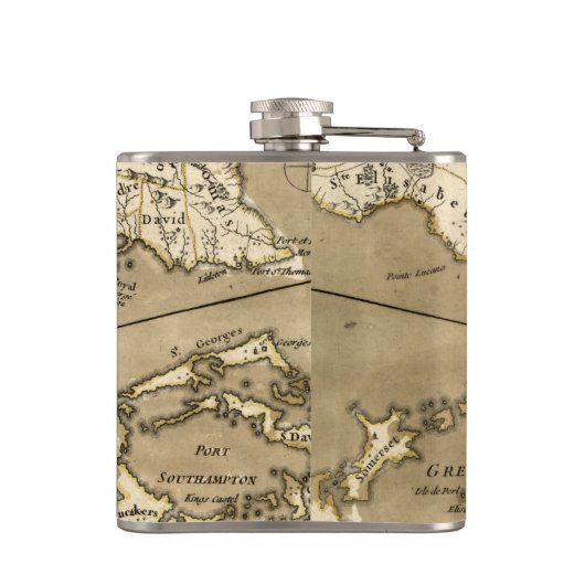 Flasques CARTE : La JAMAÏQUE, 1767 (Dos)