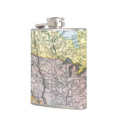 FLASQUES CARTE : L'AMÉRIQUE DU NORD, 1890 (Gauche)