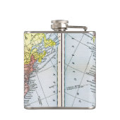 FLASQUES CARTE : L'AMÉRIQUE DU NORD, 1890 (Dos)