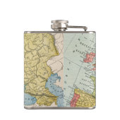 FLASQUES CARTE : L'EUROPE, 1885 (Dos)