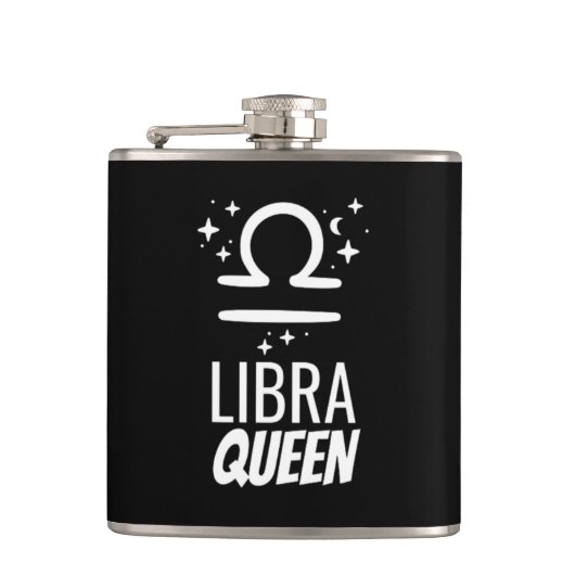 Flasques Carte Libra Queen Vinyl Wrapped Flask (Devant)