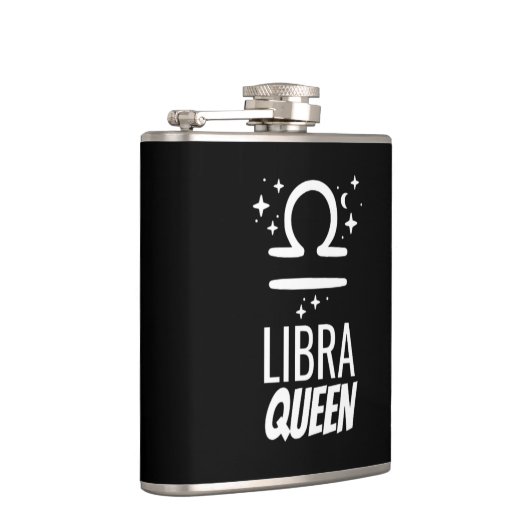 Flasques Carte Libra Queen Vinyl Wrapped Flask (Droite)