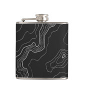 Flasques Carte noire de topographie (Devant)