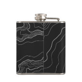 Flasques Carte noire de topographie (Dos)