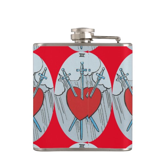 Flasques Carte Tarot 3 épées Thunder_Cove (Dos)