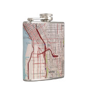 Flasques Carte topographique de Seattle (Droite)