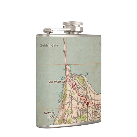 Flasques Carte topographique du Golden Gate (Droite)