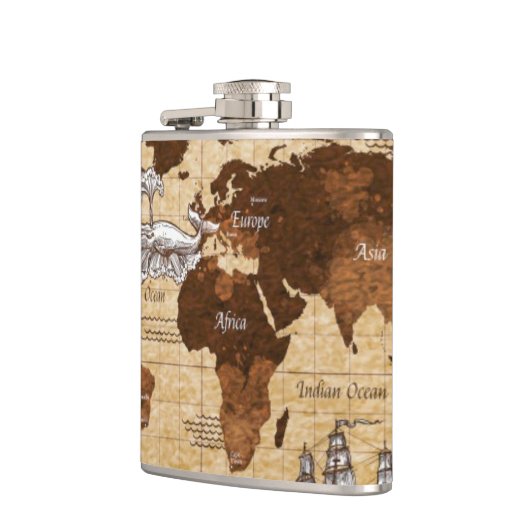 Flasques Carte vintage (Gauche)