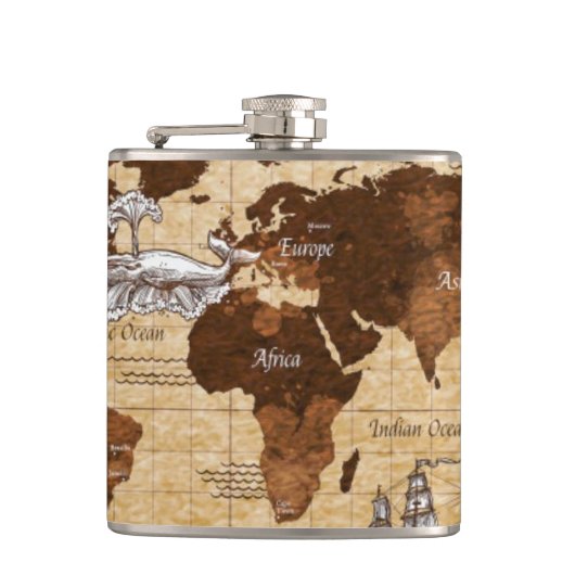 Flasques Carte vintage (Devant)