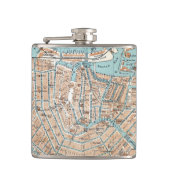 Flasques Carte vintage d'Amsterdam (1905) (Devant)