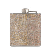 Flasques Carte vintage de Paris (1550) (Dos)