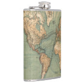 Flasques Carte vintage du monde antique (Droite)