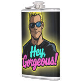 Flasques Cartoon Johnny Bravo–Style Character (Gauche)