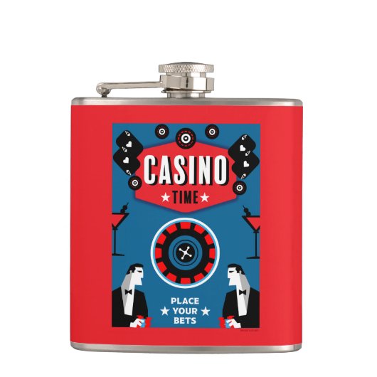 Flasques Casino Gambling Poker Roulette (Devant)
