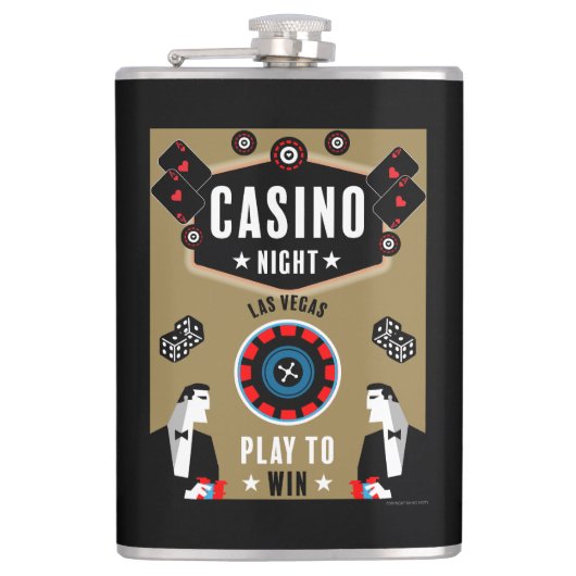 Flasques Casino Gambling Poker Roulette (Devant)