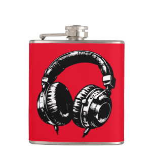 Flasques Casque DJ Musique Noire