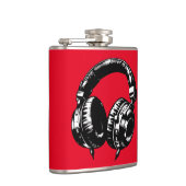 Flasques Casque DJ Musique Noire (Droite)