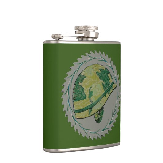 Flasques Casque militaire vert (Droite)