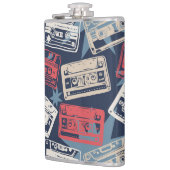 Flasques Cassettes Vielles Musique Vintage sans couture (Gauche)