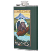 Flasques Castor et capot de Mt. - Welches, Orégon (Gauche)