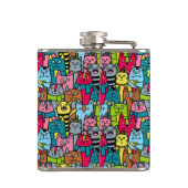 Flasques Cat et kitten (Dos)