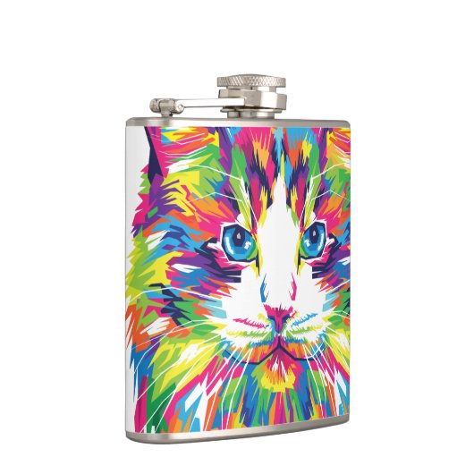 Flasques Cat Face géométrique Prismatic Design-32453 (Droite)